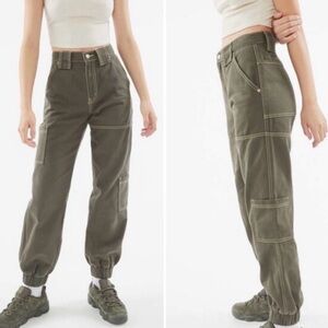 Olive Cargo Joggers